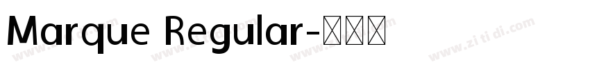 Marque Regular字体转换